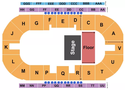 QUARTER HOUSE Seating Map Seating Chart