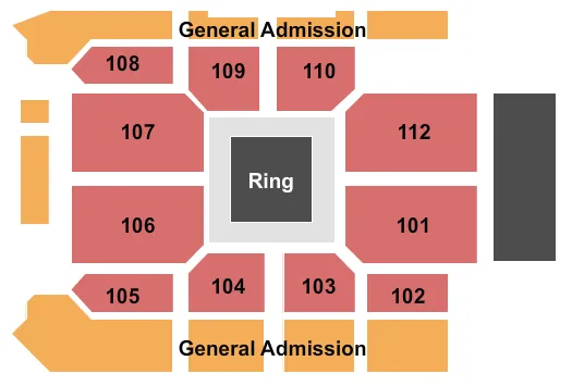BOXING 2 Seating Map Seating Chart