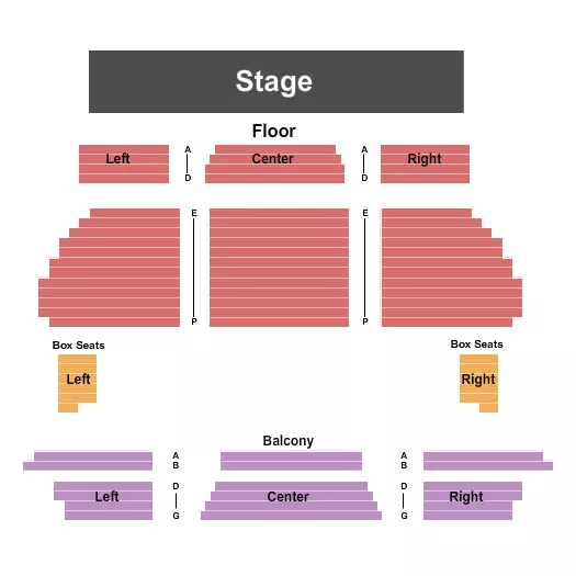 ENDSTAGE 2 Seating Map Seating Chart