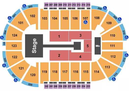ANUEL AA Seating Map Seating Chart