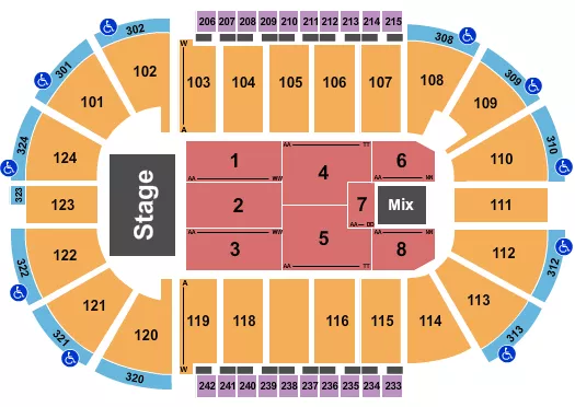 LIL WAYNE Seating Map Seating Chart