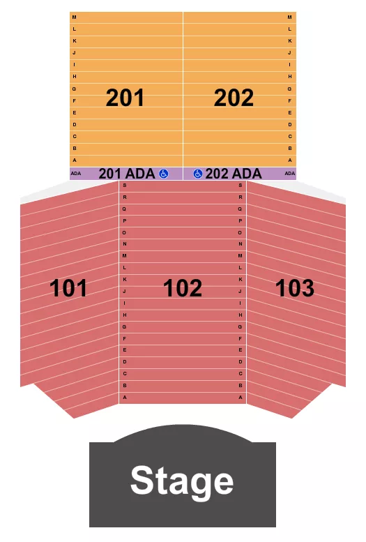 ENDSTAGE Seating Map Seating Chart