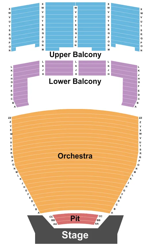ENDSTAGE PIT Seating Map Seating Chart