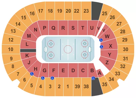 HOCKEY Seating Map Seating Chart