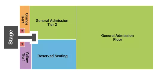 OUTSKIRTS MUSIC FESTIVAL Seating Map Seating Chart