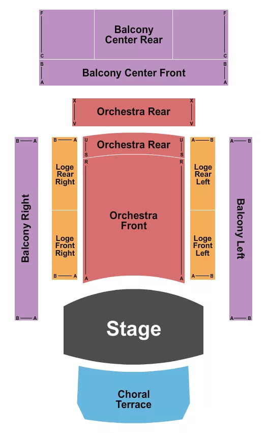 ENDSTAGE Seating Map Seating Chart
