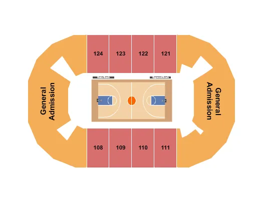 BASKETBALL 2 Seating Map Seating Chart