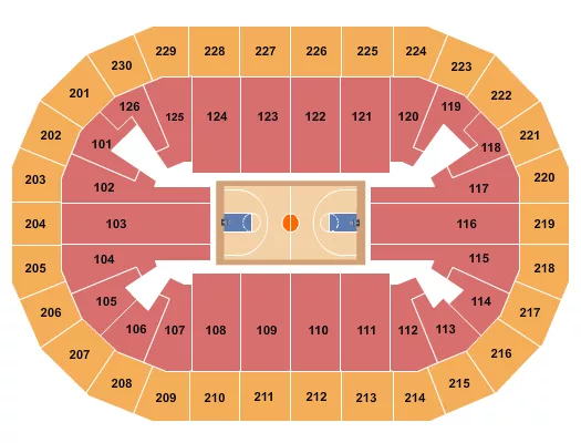 BASKETBALL 3 MENS Seating Map Seating Chart