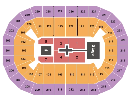 TOBYMAC Seating Map Seating Chart