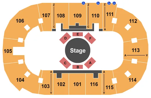 CIRQUE CORTEO Seating Map Seating Chart