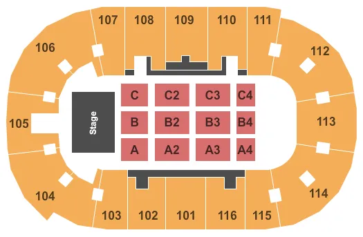 JEFF DUNHAM Seating Map Seating Chart