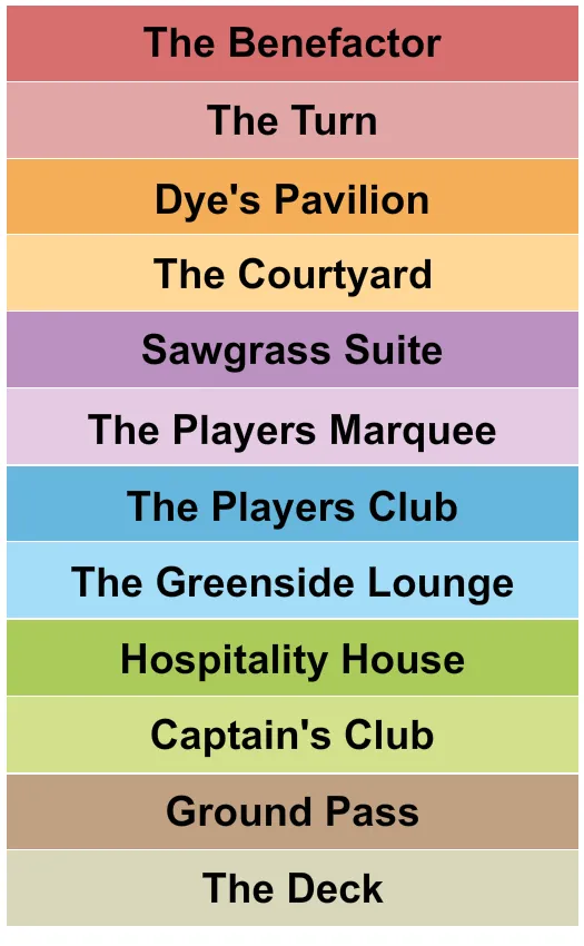 THE PLAYERS CHAMPIONSHIP Seating Map Seating Chart