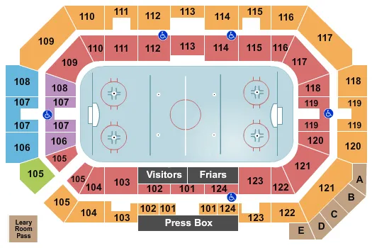 HOCKEY Seating Map Seating Chart