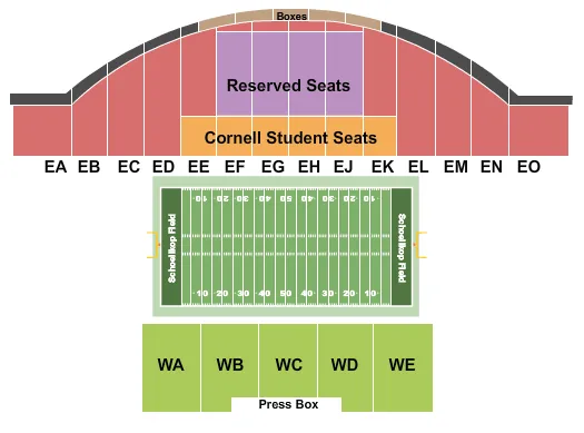 FOOTBALL Seating Map Seating Chart