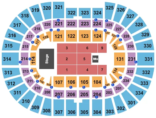 ENDSTAGE 4 Seating Map Seating Chart
