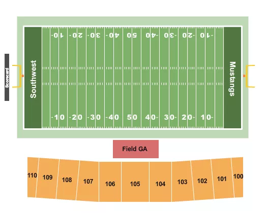 END STAGE Seating Map Seating Chart