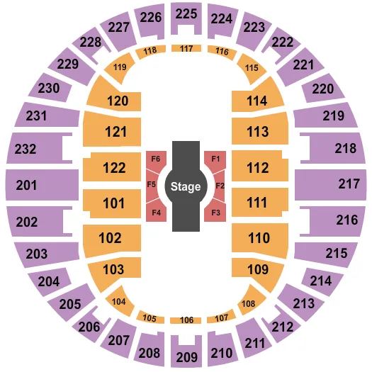 CIRQUE CORTEO Seating Map Seating Chart