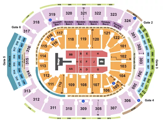 ATIF ASLAM Seating Map Seating Chart