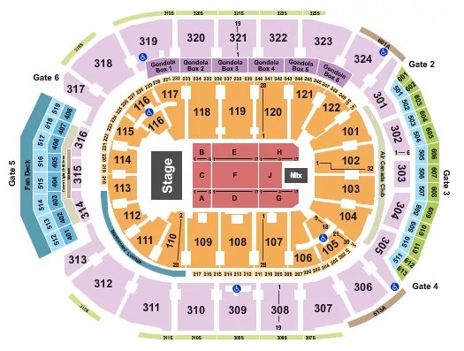 BRANDI CARLILE Seating Map Seating Chart