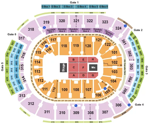 HALF HOUSE Seating Map Seating Chart