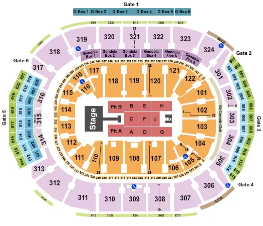 KELSEA BALLERINI Seating Map Seating Chart