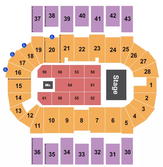 ENDSTAGE 4 Seating Map Seating Chart