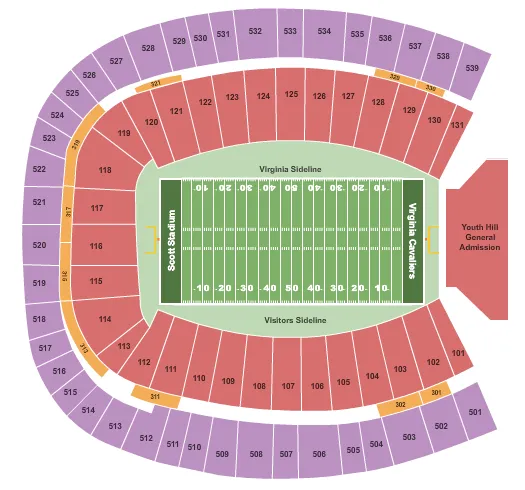 FOOTBALL Seating Map Seating Chart