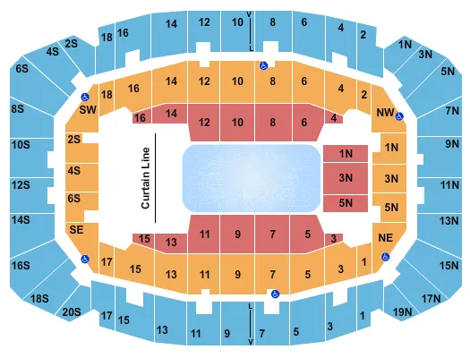 DISNEY ON ICE 2 Seating Map Seating Chart