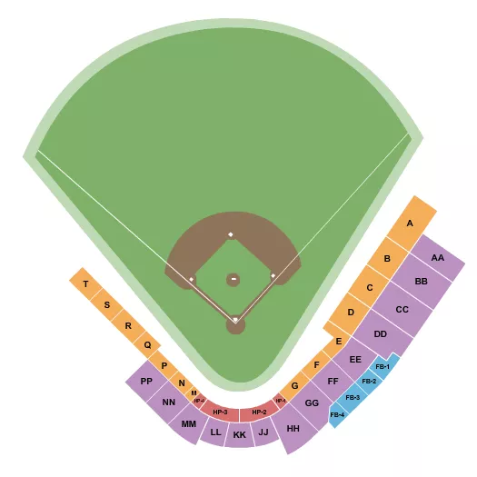 BASEBALL 2 Seating Map Seating Chart