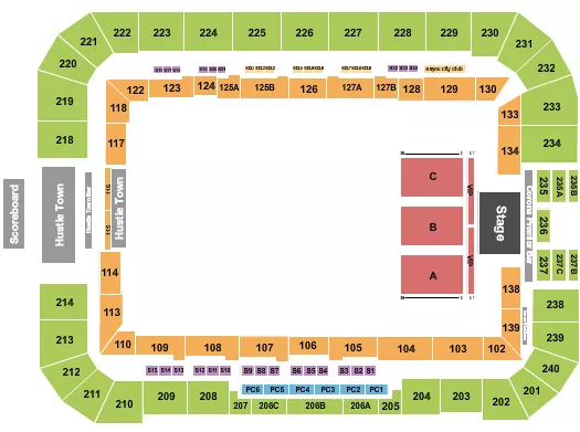 CONCERT A C Seating Map Seating Chart