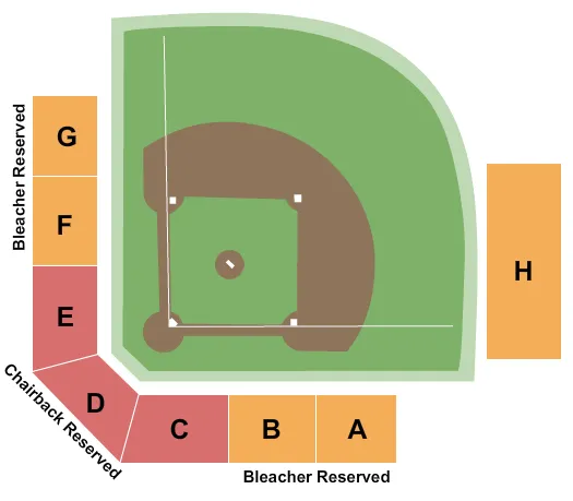 SOFTBALL Seating Map Seating Chart