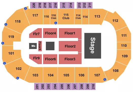 AIR1 WORSHIP Seating Map Seating Chart