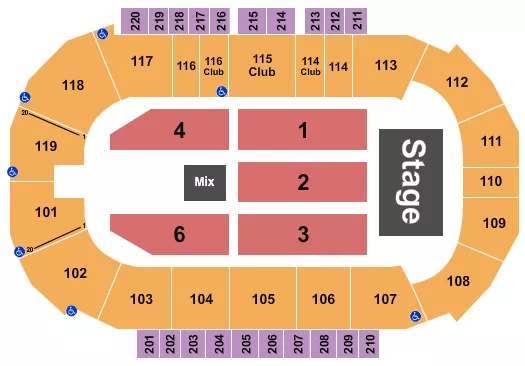 ENDSTAGE 7 Seating Map Seating Chart