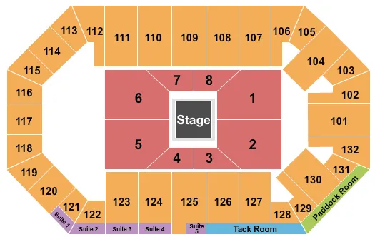 BOXING Seating Map Seating Chart