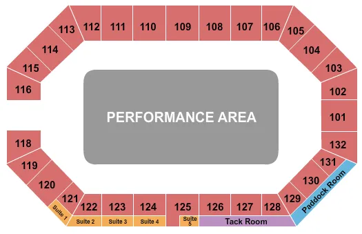 WASHINGTON INTERNATIONAL HORSE SHOW Seating Map Seating Chart