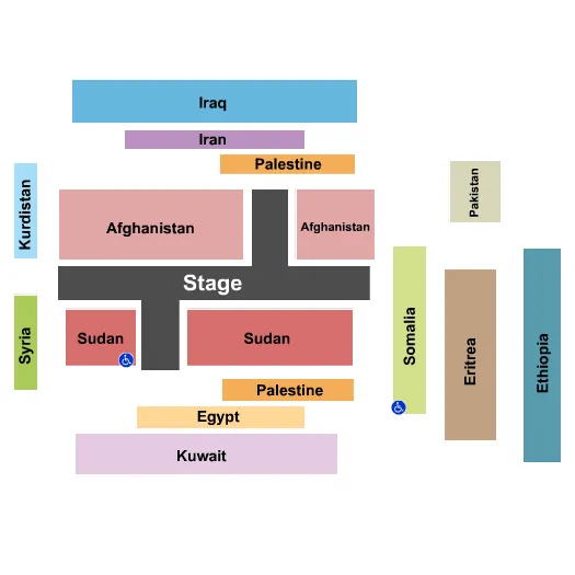 THE JUNGLE Seating Map Seating Chart
