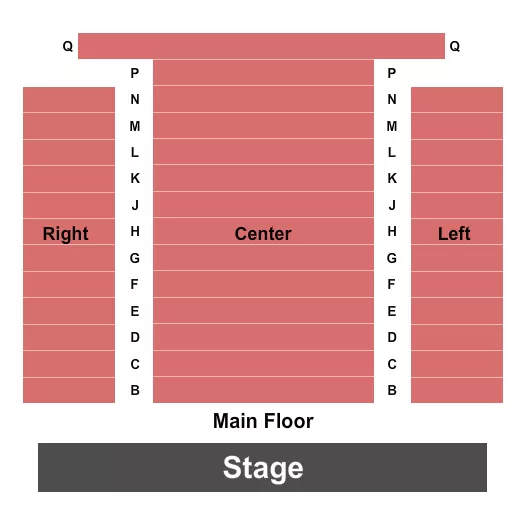 ENDSTAGE Seating Map Seating Chart