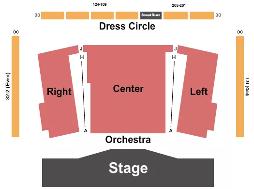 THE MAX AT SIGNATURE THEATRE ARLINGTON END STAGE Seating Map Seating Chart
