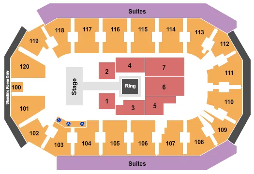 WRESTLING Seating Map Seating Chart