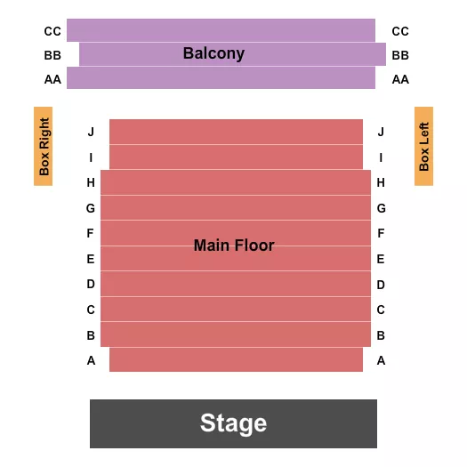 ENDSTAGE Seating Map Seating Chart