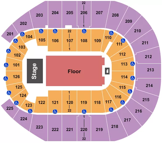 COMEDY Seating Map Seating Chart