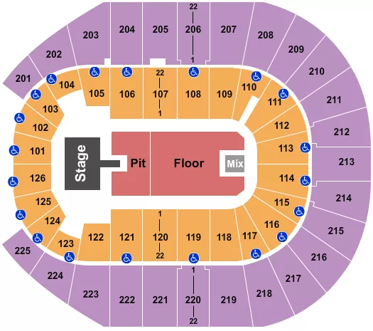 ELLA LANGLEY Seating Map Seating Chart