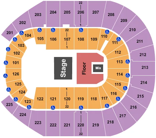 FOREIGNER Seating Map Seating Chart