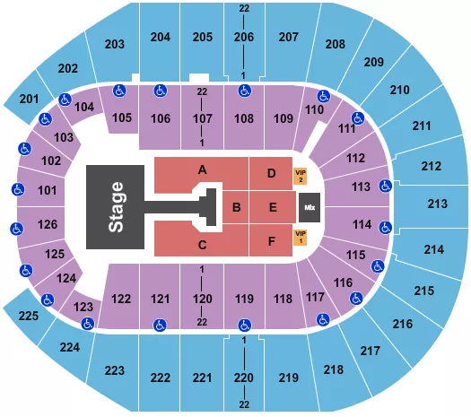 JONAS BROTHERS Seating Map Seating Chart