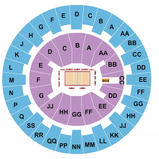 VOLLEYBALL Seating Map Seating Chart