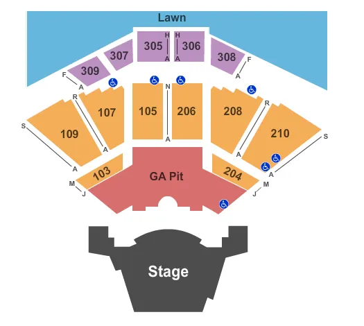 ENDSTAGE GA PIT Seating Map Seating Chart