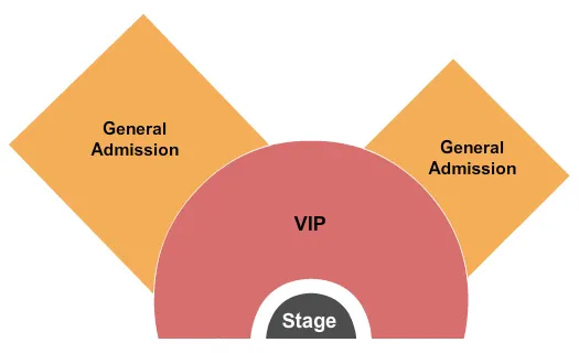 CHIPPENDALES THEATER AT PLANET HOLLYWOOD RESORT CASINO ENDSTAGE GA VIP Seating Map Seating Chart