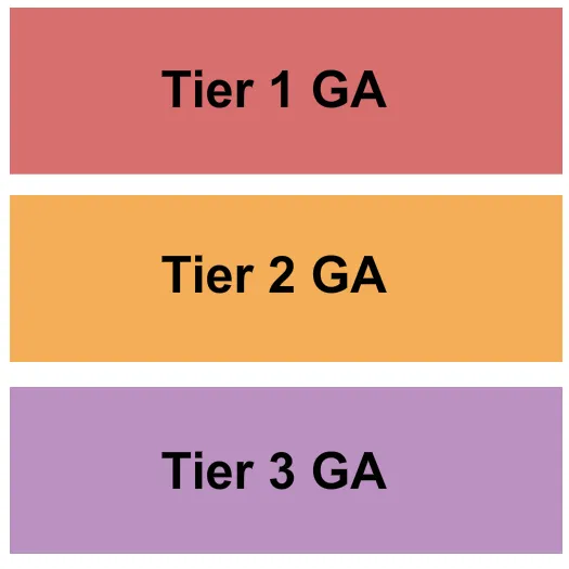 CHIPPENDALES THEATER AT PLANET HOLLYWOOD RESORT CASINO ILUMINATE HAPPY HOUR Seating Map Seating Chart