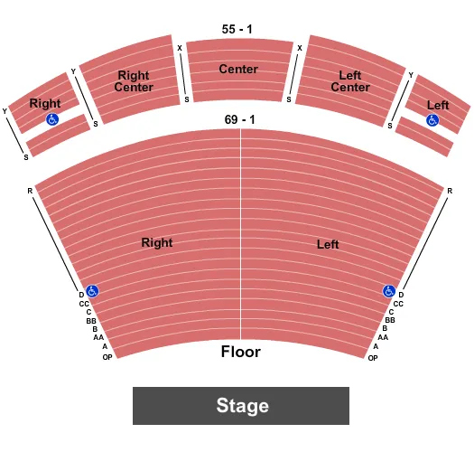 ENDSTAGE 2 Seating Map Seating Chart