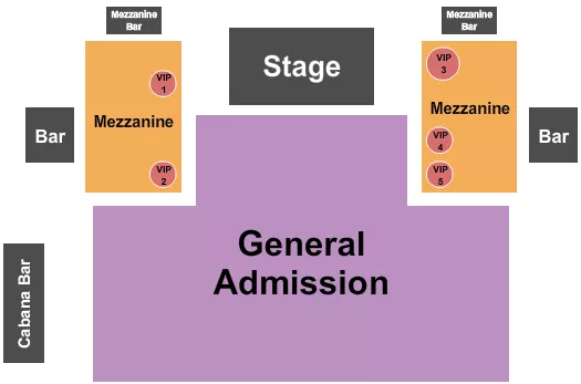 GA MEZZ VIP Seating Map Seating Chart